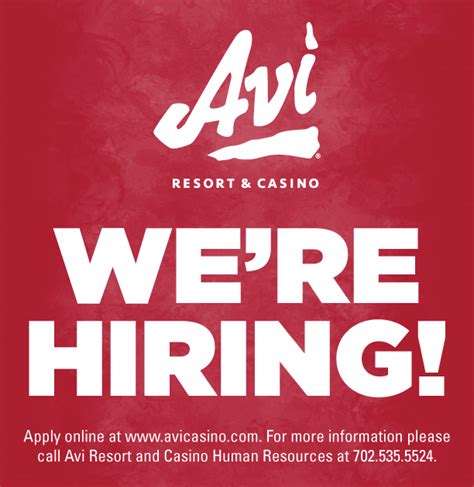 avi casino employment.